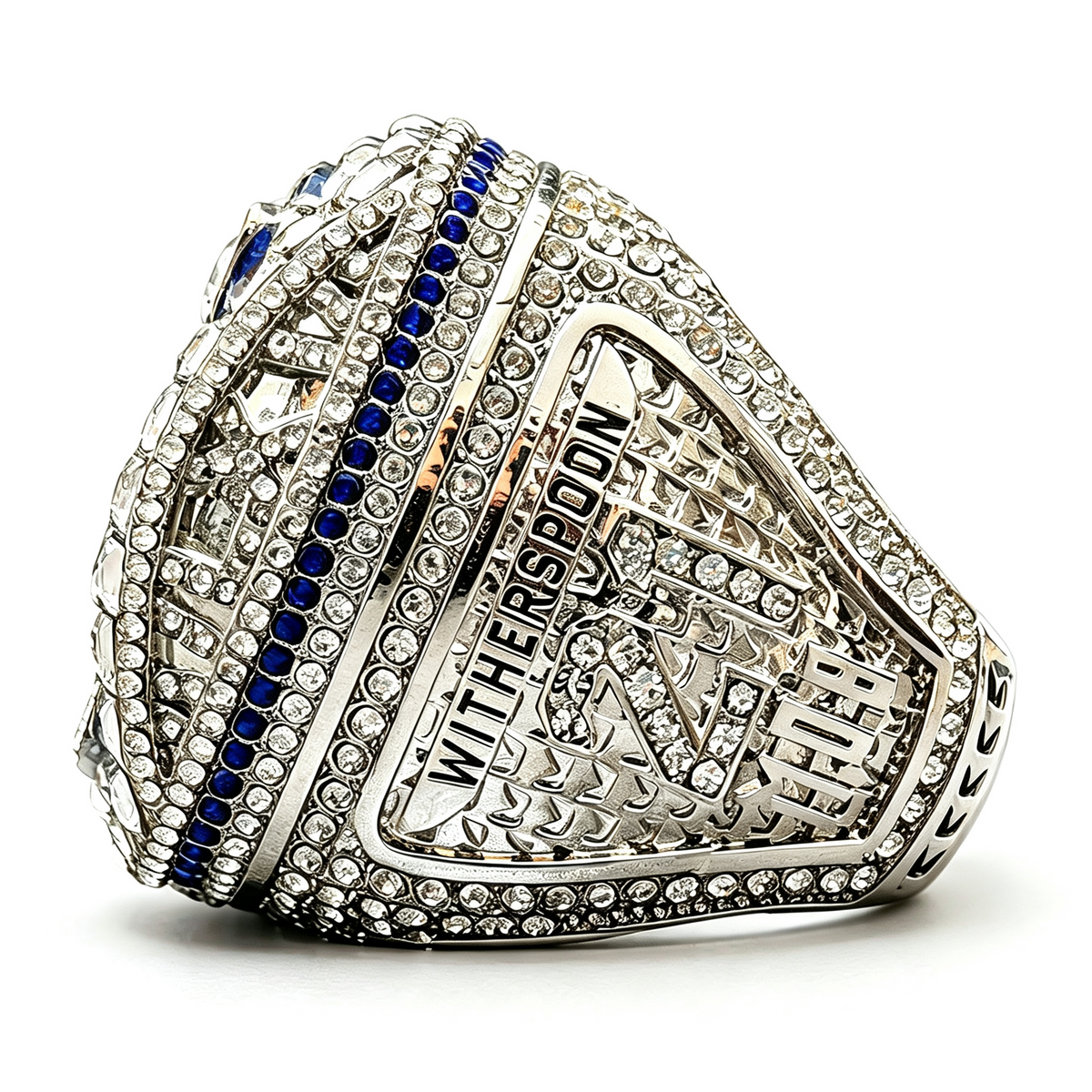 Seattle Football Fan Ring – Blue & Silver Championship-Style Collectible